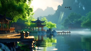 春风抚翠木