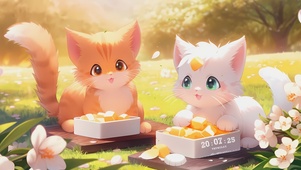 可爱甜美猫咪