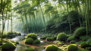竹林流水