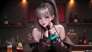 超酷银发御姐