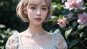 森系可爱美女
