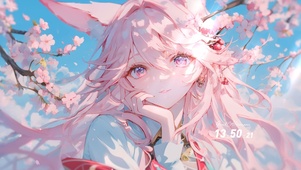 治愈清纯樱狐少女