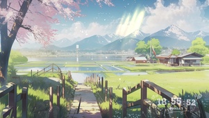 清新风景场景