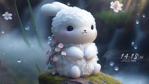 雨中兔兔