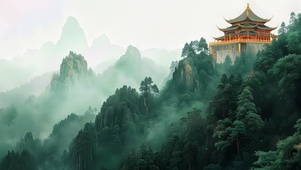翠岭仙阁