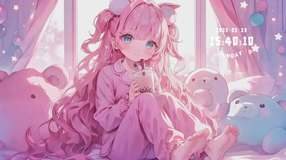 萌系少女的悠闲午后