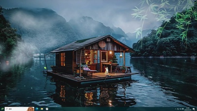 海上小屋-桌面主题