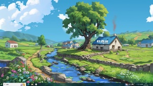 宫崎骏插画乡村