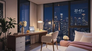 窗外城市夜景