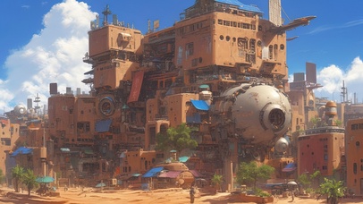 沙漠神秘生活基地