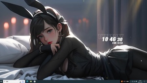 可爱兔兔少女