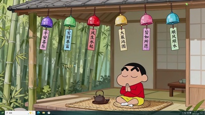 祈福竹亭小新主题