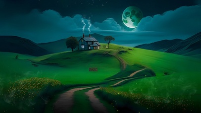 4K  治愈风景  草地