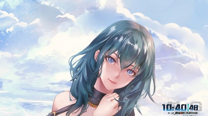 唯美元层下的美少女