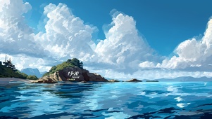 宁静海面