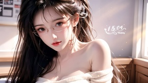 唯美房间眼镜少女