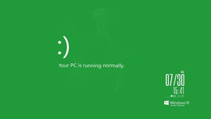 超清 极简主义 电脑绿屏