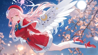 圣园未花（圣诞版）-4k插画