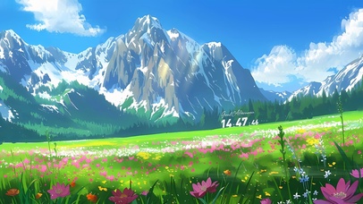 鸟鸣花香的山谷