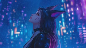 浪漫雨中阿狸