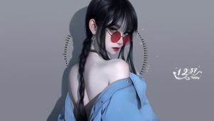 墨镜少女