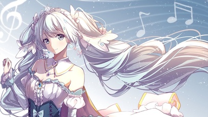 白色音符少女
