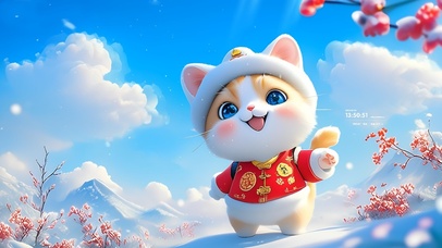 猫咪过新年