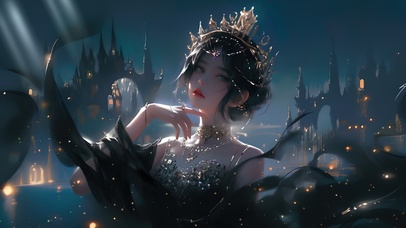 哥特风绝美公主女孩