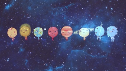 太阳系卡通小人物