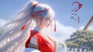 古风白发少女