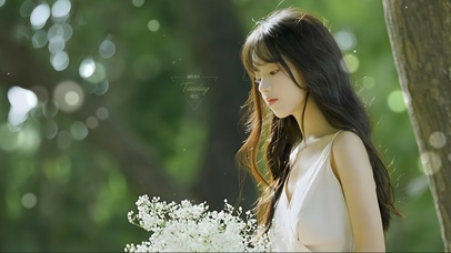 唯美清新美少女