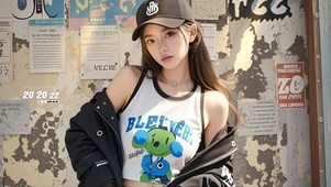 戴帽子的女孩