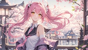 粉色双马尾2