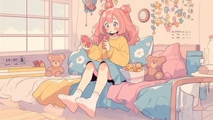 房间可爱少女