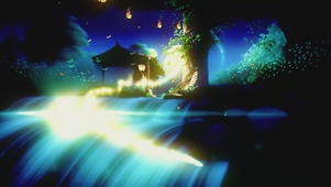 月夜蝶影