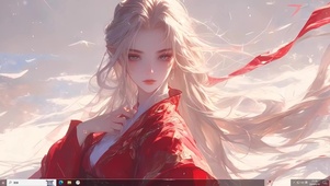 红衣美女