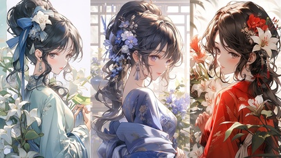 汉服少女（免费，星期五快乐！）