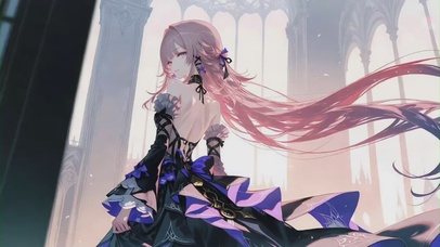 银子II 长发女孩动态壁纸