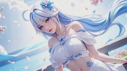 夏日海边的少女