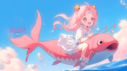 金鱼可爱美少女