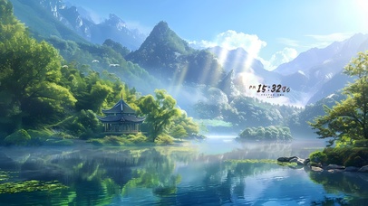 幽静 湖泊
