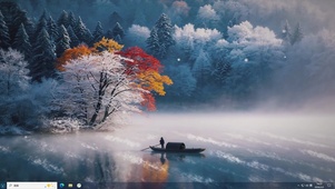 雾锁秋江-桌面主题