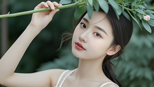 恬静美女