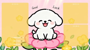 Good Luck治愈分区桌面