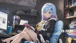 玩手机女孩