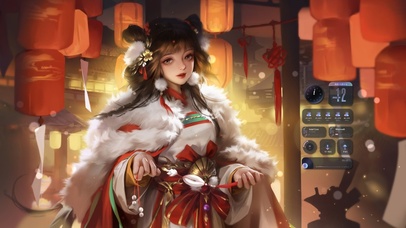 唯美国风可爱美少女