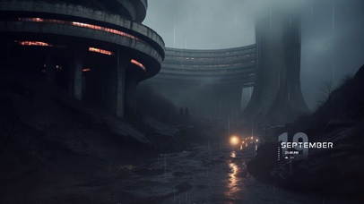 后启示录反乌托邦的黑暗氛围