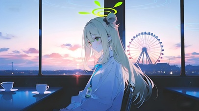 十六夜野宫-夕阳下的萝莉