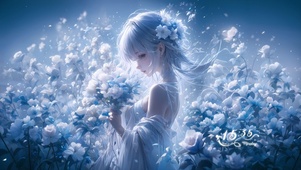 唯美繁花少女