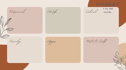 4k高清简约分区桌面